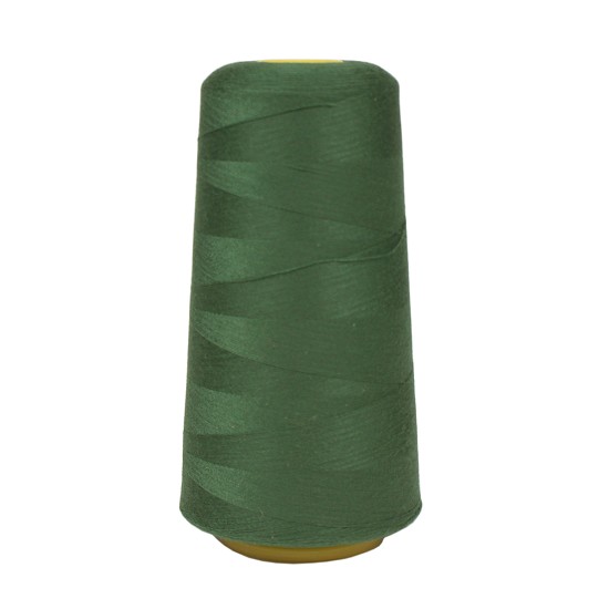 Lock thread 100% polyester 3.000 yard (12 pcs), Dark Green 221